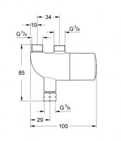 TERMOSTATO OCULTO LAVABO GROHE